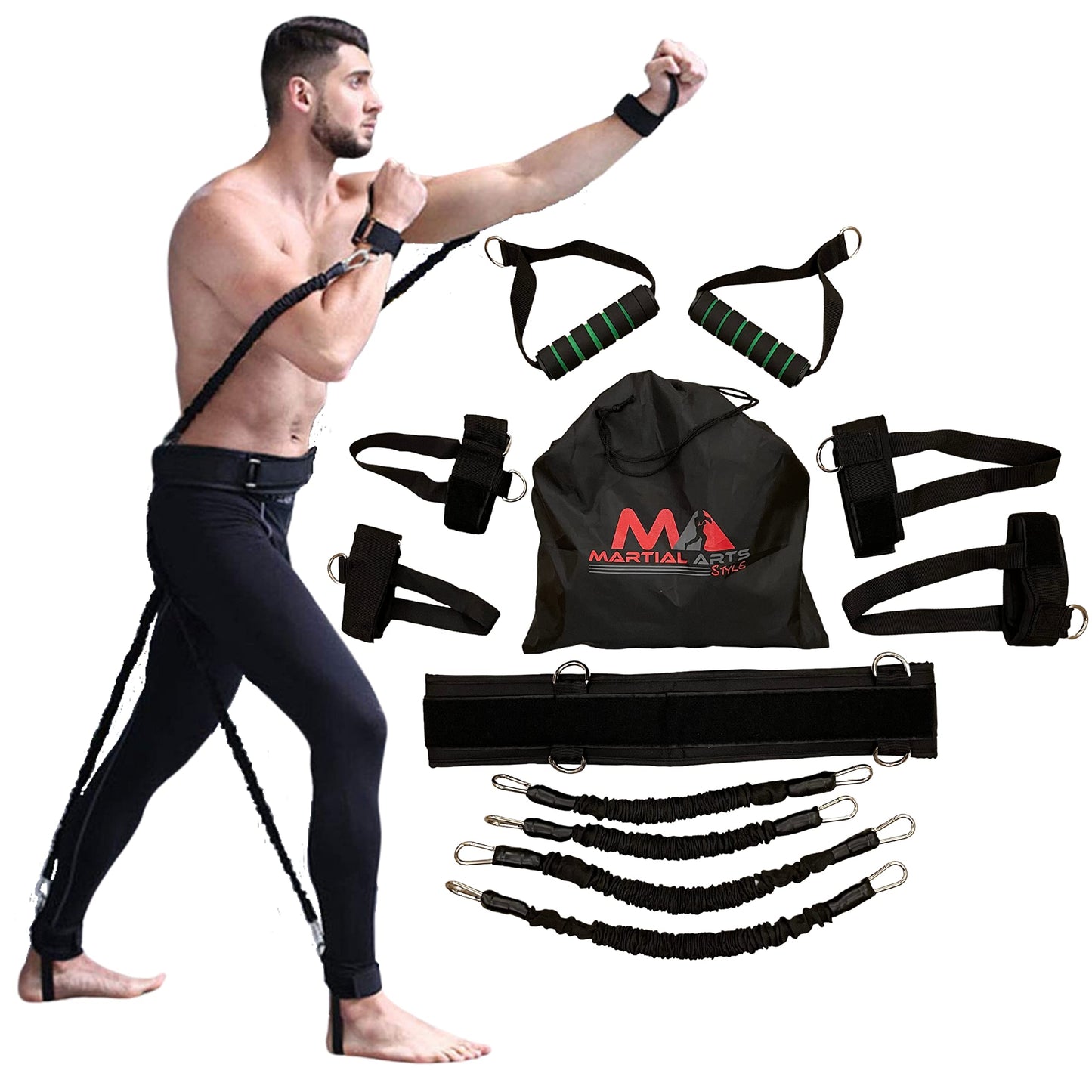 Bokserskie Taśmy Oporowe Full Body - Zestaw do Treningu MMA i Fitness