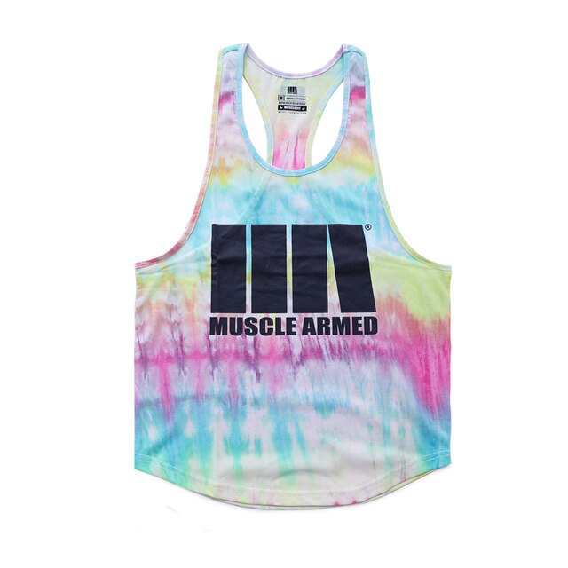 Gyms Fitness Workout Singlet Sling Vest Men Bodybuilding Tank Top Camouflage sleeveless Shirt Boy Summer Brand gym clothing-9