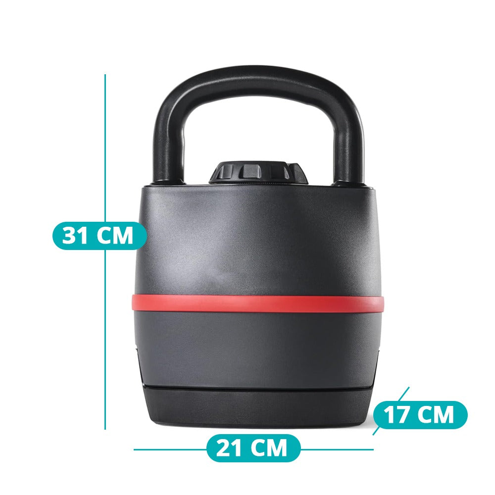 Hantel kettlebell z regulowaną wagą